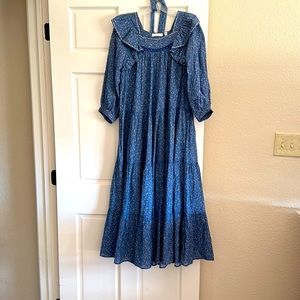 Blue floral DOEN dress. Worn only one time.